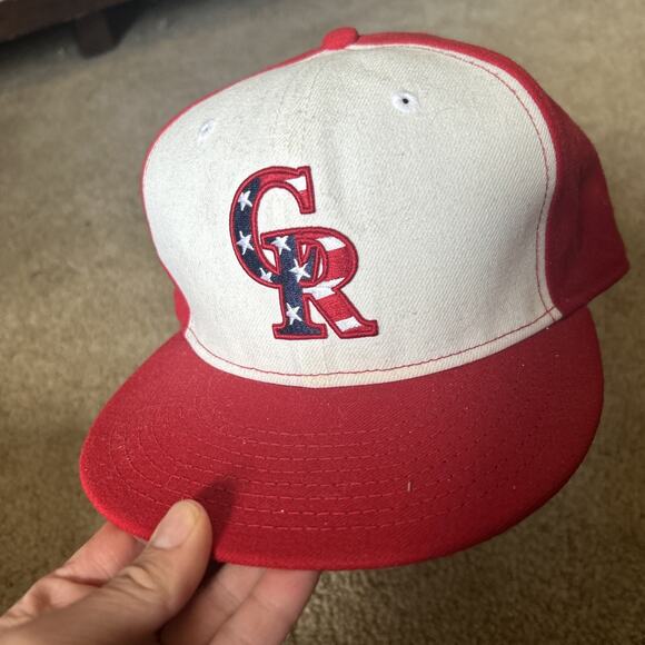 Colorado Rockies Hat Cap 7 3/8 New Era Fitted 59Fifty Stars Stripes 4th Of July - Picture 1 of 7